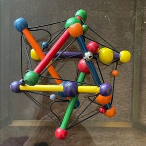 Multicolor Wooden Sensory Activity Puzzle Toy - Kids Learning Toy